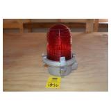 Red Glass Globe Tower Light