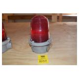 Red Glass Globe Tower Light