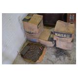 Lot of 6 Boxes of Nails **