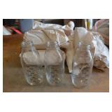Lot of 10 Measuring Glass Bottles