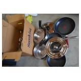 Box of Cookware T-Fal Lifetime & Others