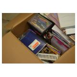 Large Box of Office & Art Supplies