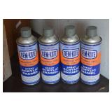 4 Cans of Dem-Kote Grey Enamel Paint