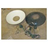 Lot of 2 Barn Style Lights with Metal Shades