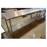 Stainless  6ft Prep Table with Shelf