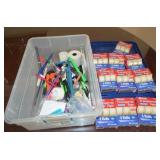 Tote with Lid of Office Supplies