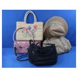 Straw Purse (braided), Purses, Straw Hat