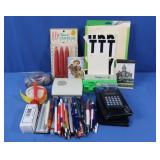 Asst Calculators, Stationary, Pens, Pencils,