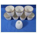 Tiffany & Co Lenox Set of 8 Saki Cups #1101/E.88