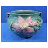 Antique Roseville Pottery Vase #667-5" Clematis
