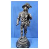Antique French Musketeer Sculpture-Bronze
