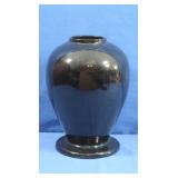 Black Crock Vase 11Hx8"Rd