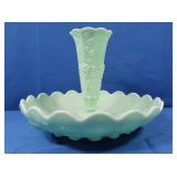 Vintage Westmoreland Glass Jadeite Bowl & Fluted