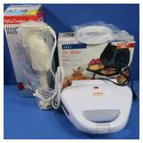 NIB Sunbeam Pie Maker, NIB Betty Crocker Hand