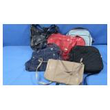 6 Purses-3 Crossbody, 3 Handbags