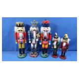 3 Lg Nutcrackers, 2 Med Nutcrackers-made in China