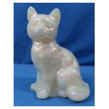 Iridescent Glass Cat 4"