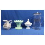Vintage Westmoreland Jadeite Candy Dish-Milk