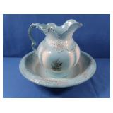 Vintage Ceramic Wash Basin & Pitcher Set