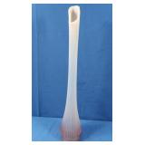Antique Pink Glass Swung Vase