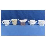 5 Vintage Glass-Fenton, Imperial & more