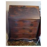Antique Secretary Desk w/Drawers, dovetail, key