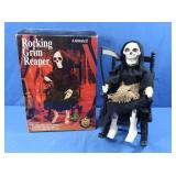 Animated Rocking Grim Reaper Figure 12"