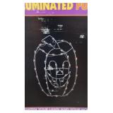 Outdoor Lighted Pumpkin Decoration -3ft (works)