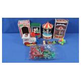 Vintage Lot-NIB Musical Carousel Ornament (wind