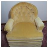 Vintage 1960s Woodmark Originals Tufted Yellow