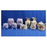 Vintage Japanese Cracked Egg Planters, Austrian