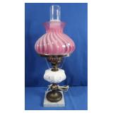 Table Lamp on Marble Base 19.5" (works)