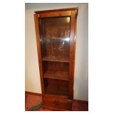 Wooden Shelving Unit-door w/lock-plexiglass