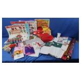 Large Lot-Tissue Paper, Gift Bags, Window Clings