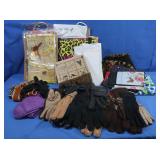 Scarfs, Gloves, Gift Bags