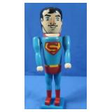 Vintage Wooden Superman Figure