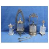 Antique Victorian Ornate Pickle Castor, Perfumer