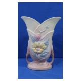 Vintage Hull Art Pottery Double Handled Vase Wide