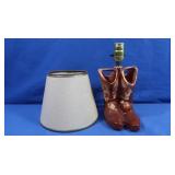 McCoy Western Cowboy Boots Ceramic Lamp