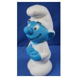 1982 Smurf Blow Mold Bank (not cut open on
