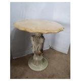 Cherub Table-marble like top 17.5" round