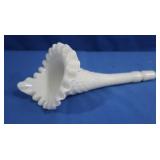 Vintage Fenton Milk Glass Horn for