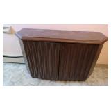 2-Shelf Wood Cabinet w/doors 28.5Hx45Wx14"D