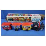 NIB Vintage Wind-up Zig-Zag Express Toy Metal