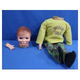 Vintage 24"Ventriloquist Doll "Willie Talk"-