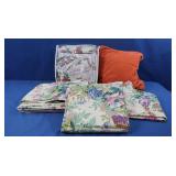Queen Sheet Set, Curtains, Throw Pillow