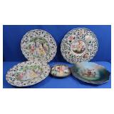 Lg Collection Vintage China Plates-Capodimonte