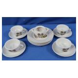 Vintage Japanses Childrens Tea Set-Plates,