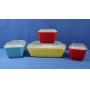 Vintage Pyrex Primary Refrigerator Set-4 pcs
