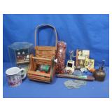 Home Dï¿½cor-Wooden Baskets,Glass Case Desk